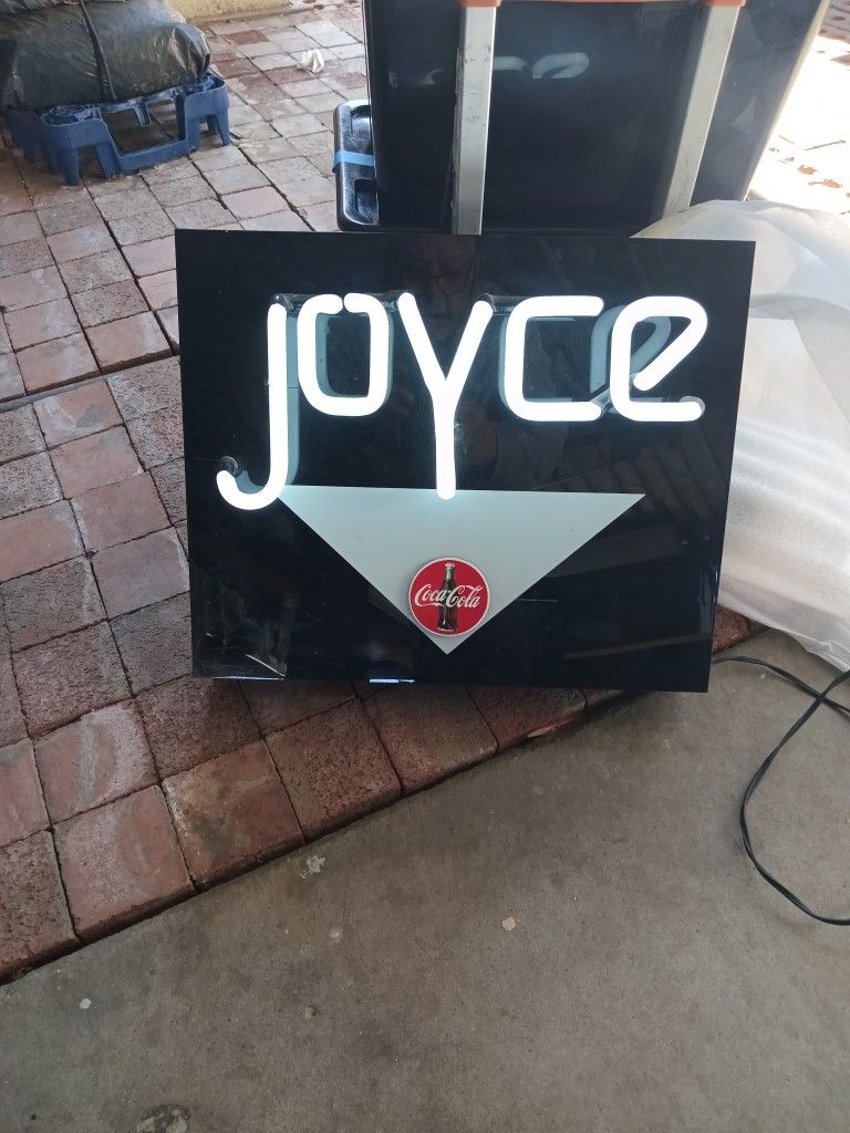 Coca-Cola Sign Says Joyce $100 Or Best Offer