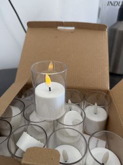 12 Pack Flickering LED Candels
