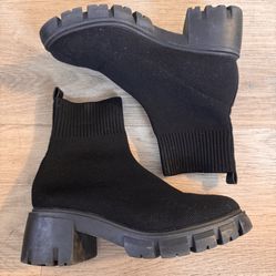 Knit Sock Chelsea Boots