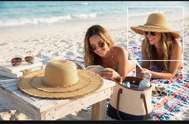 Wide Brim Straw Sun Hat