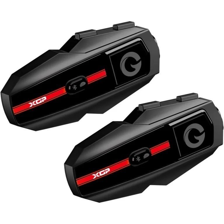 XGP Motorcycle Intercom Headset - 2 Pack - Bluetooth w/ Music Sharing
