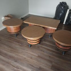Whiskey Barrel Tables