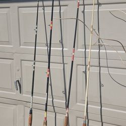 4 HI END FISHING RODS.  $100 FOR ALL!!