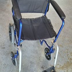 Drive Medical Expedition Folding Transport Wheelchair.