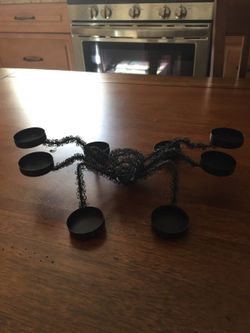 Halloween spider tea light candle holder
