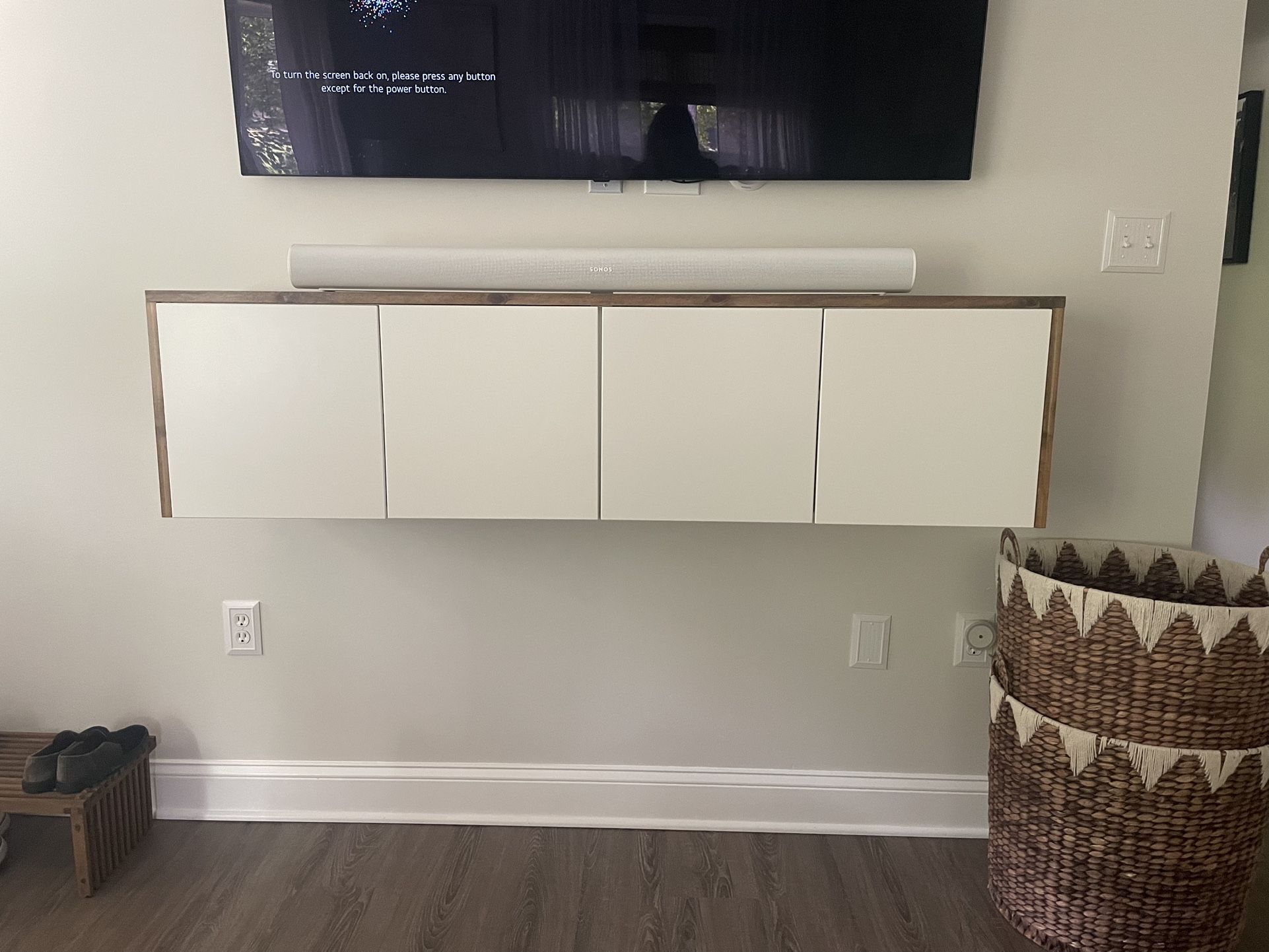 Floating Custom TV Stand 