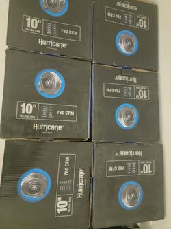 Hurricane 10" Inline Fan 780cfm