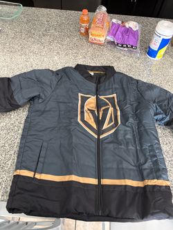 Golden knights puffer jacket and a golden knights hockey jacket