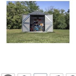 Storage Shed 8 FT X 6 FT Galvanized Steel Storage Shed
