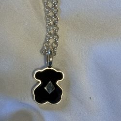 TOUS Small Silver Pendant With Choker