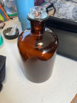 Vintage glass bottle