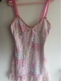 Dolls Kill Floral Lace Dress (M) 🌸