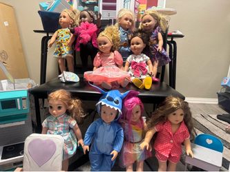 My life and American girl dolls and Accessories