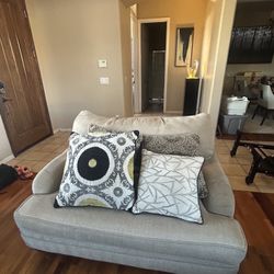 Sofa, Love Seat Style Fits Two People And Is Deep.