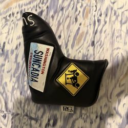 Suncadia putter cover Washington golf resort headcover blade leather