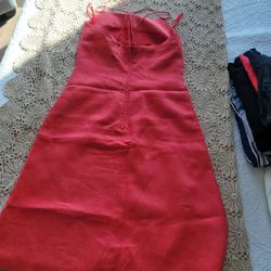 Orange Red Summer Dress