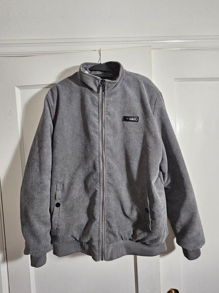 Mens Bestfashion Corduroy jacket (grey)(xl)