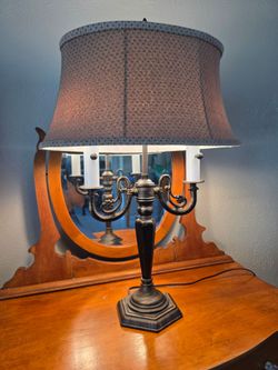 Candelabra Style Table Lamp with Shade 28""