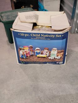 Little People Outdoor Nativity Scene