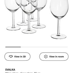 Wine Glass 6 Piece Set 