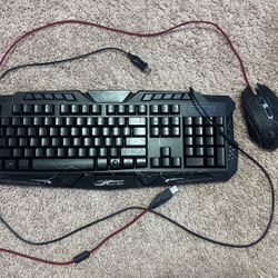 Light Up Keyboard And Mouse 