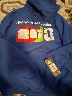 blue FIFA World Cup 2026 hooded sweatshirt. This size Adult XL with original tags