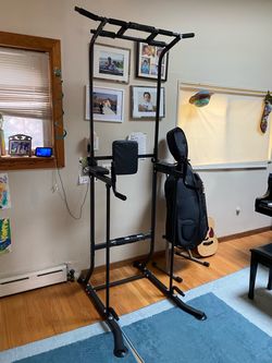 Adjustable Pull Up Bar with Backrest - Full Body Workout