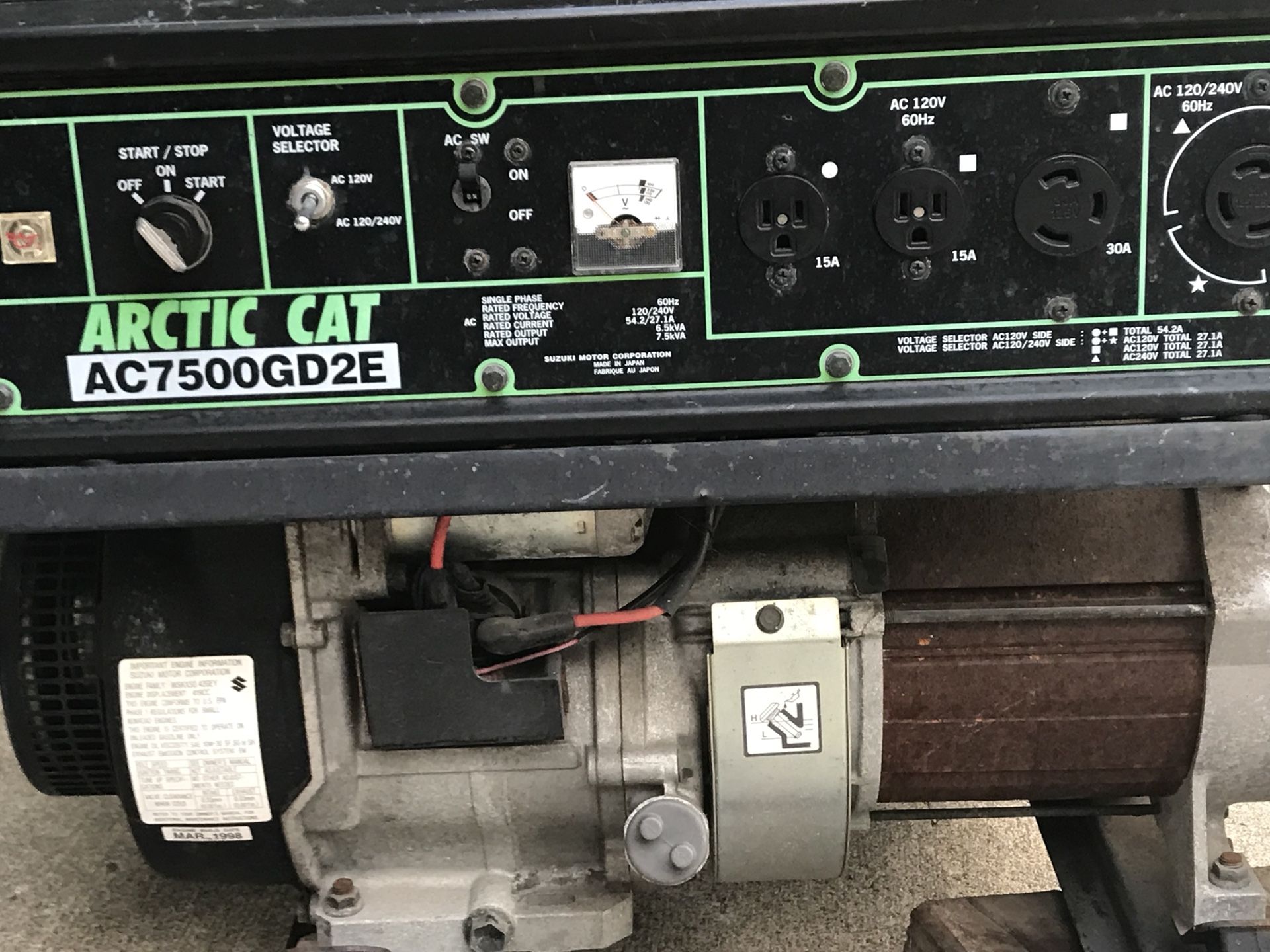 7500W Generator