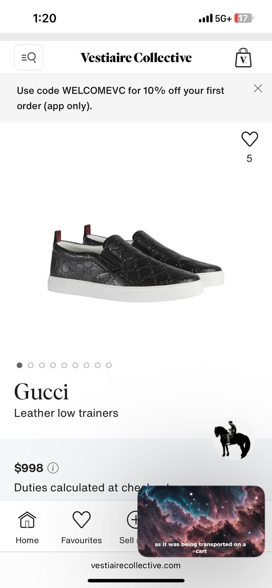Gucci Low Trainers.