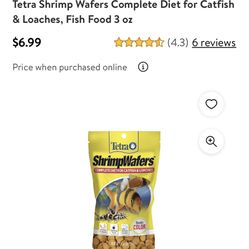 Free—-Fish Food Tetra Shrimp Wafers 