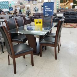 Camelia Espresso Rectangular Dining Set (Dining table and Chairs