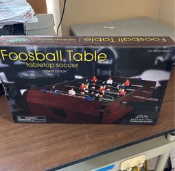 NIB- Mini table top Foosball Table