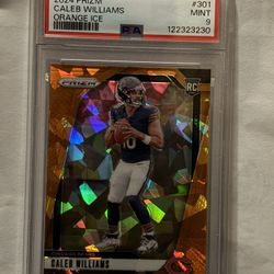 2024 Prizm Orange Ice Caleb Williams PSA9