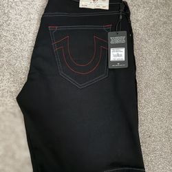 True Religion Men’s Jean Shorts Size 36 BRAND NEW 