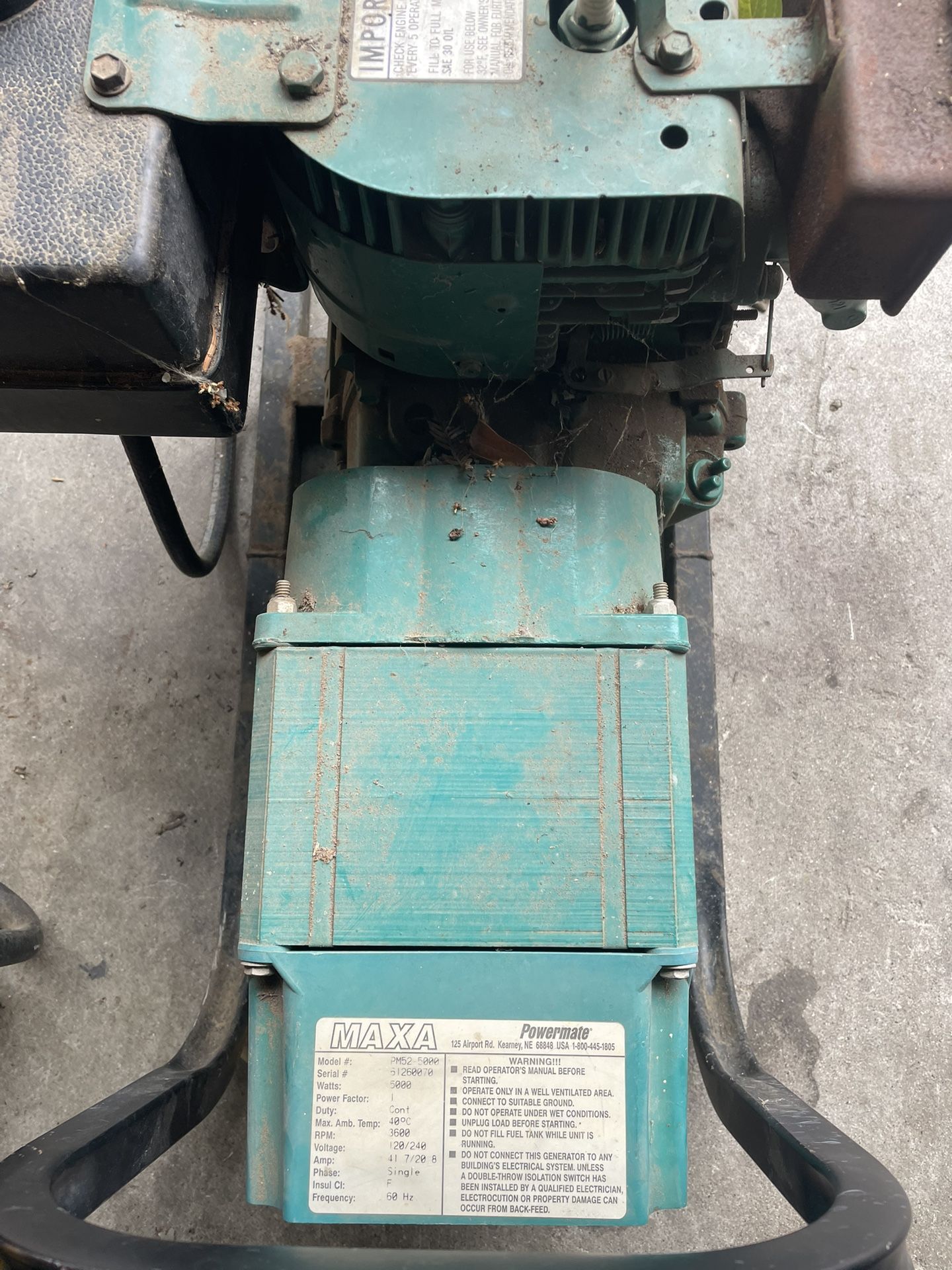 Maxa Powermate 10hp 5000 Watt