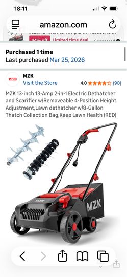 Brand-new Electric Dethatcher and Scarifier