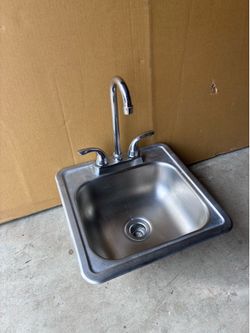 Stainless Steel Sink and Faucet