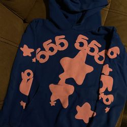 Blue And Pink Spider Hoodie