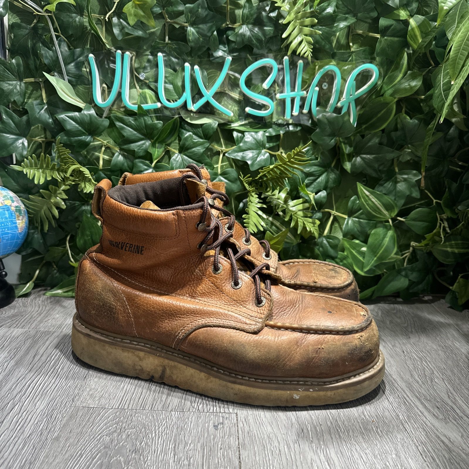 Men Wolverine W08288 Wedge Moc-Toe 6" Work Boot Soft Toe SZ 13