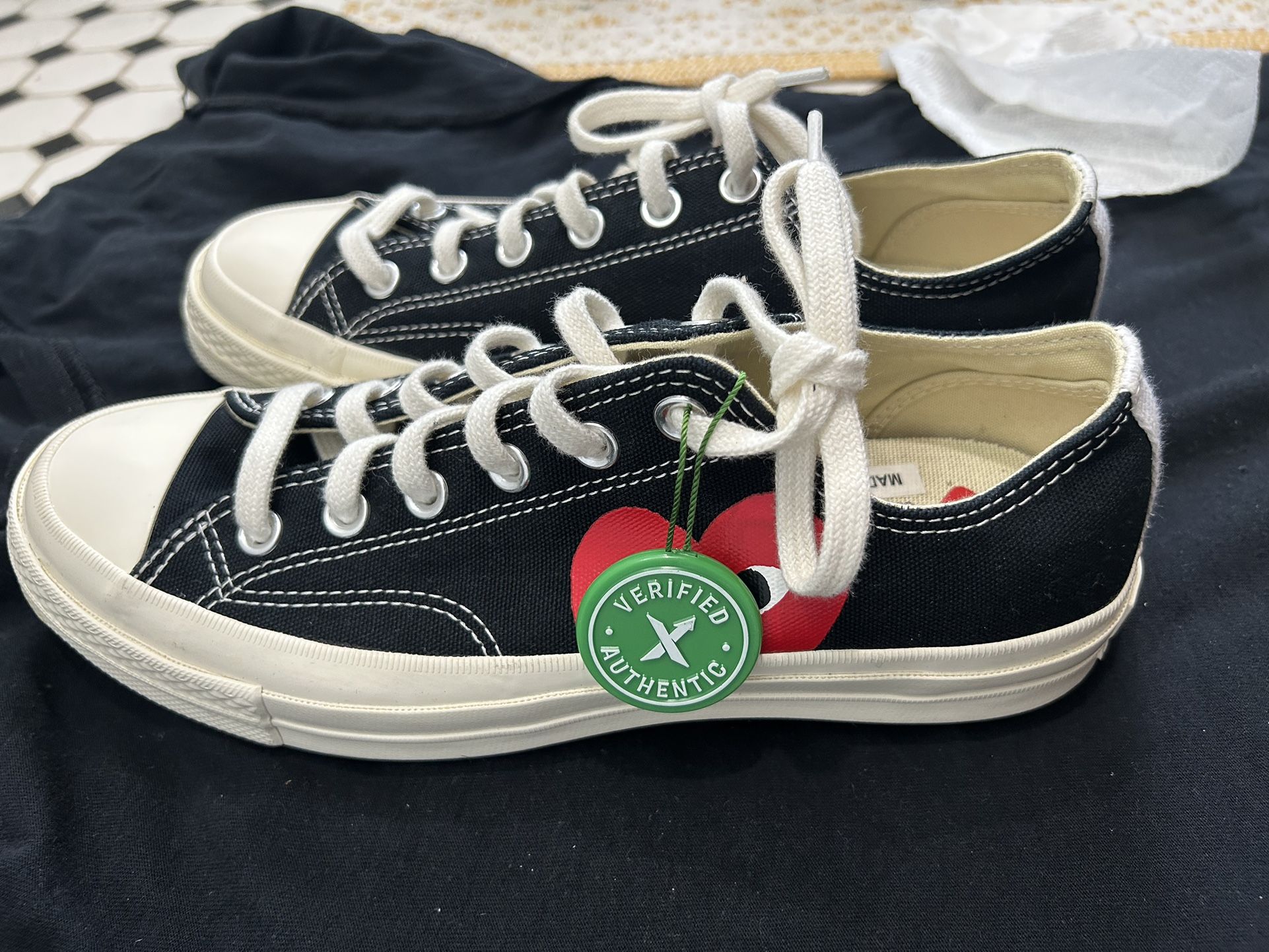 CONVERSE X COMME DES GARCONS PLAY ALL STAR CHUCK '70 OX - BLACK