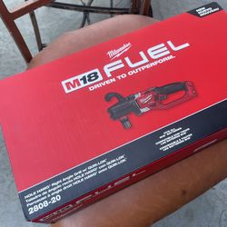 Milwaukee m18 hole hawg right angle drill w/ quick-look