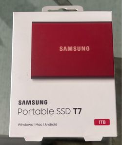 Samsung portable SSD T7 1TB RED