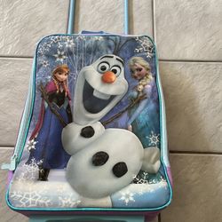 Disney Frozen Kids Rolling Unisex Suitcase H18”W12”
