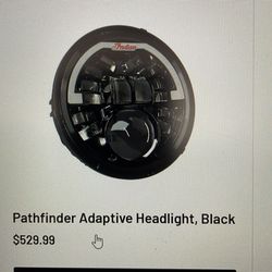 Indian motorcycle Pathfinder adaptive headlight
