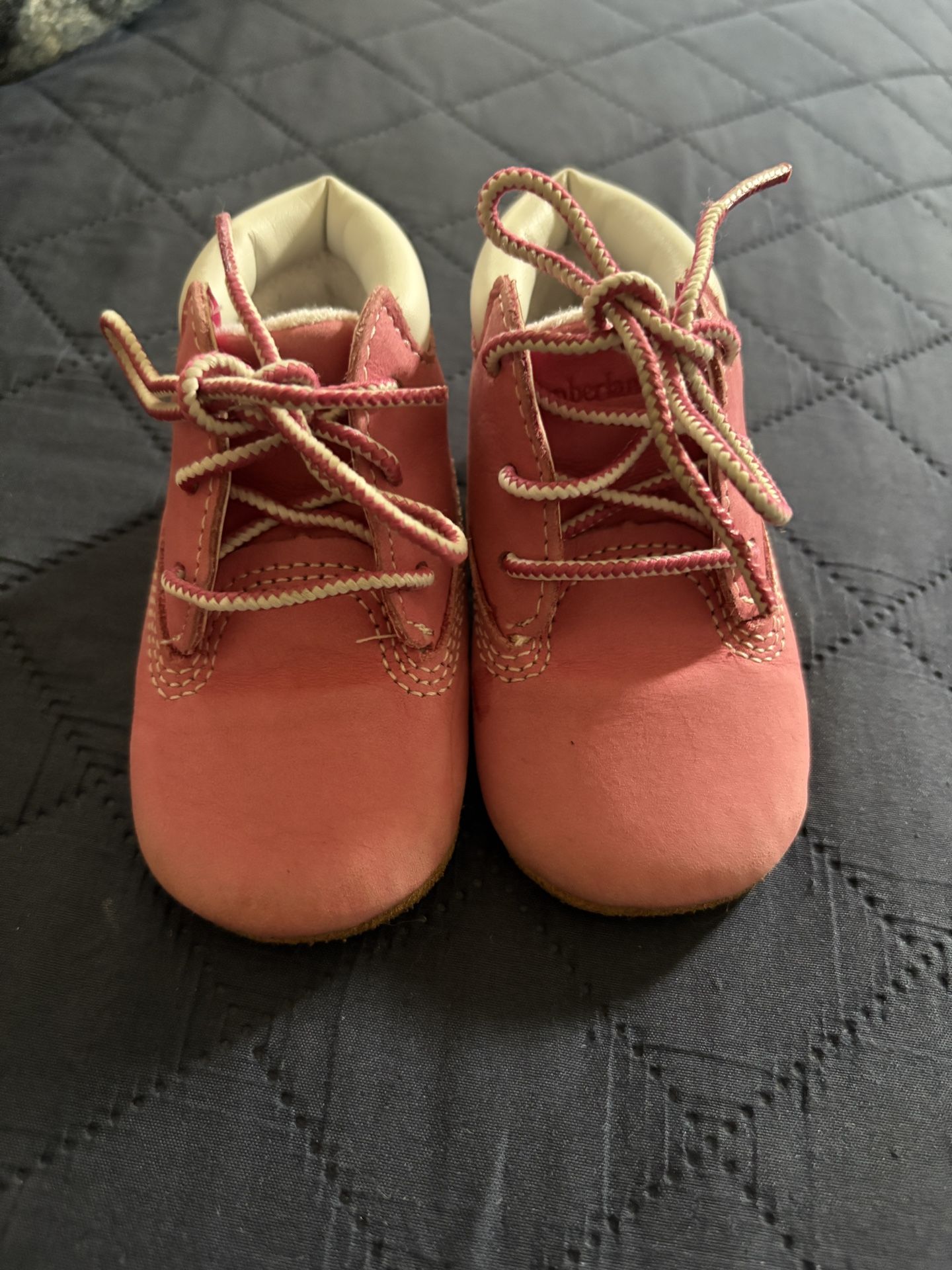 Pink baby timberland boots size 2