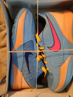 Nike Ja 2 "Breeze" basketball shoes in the Blue Beyond and Hyper Pink colorway.