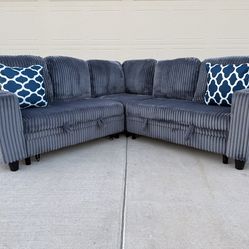 Sectional Sofa with Pull-Out Bed