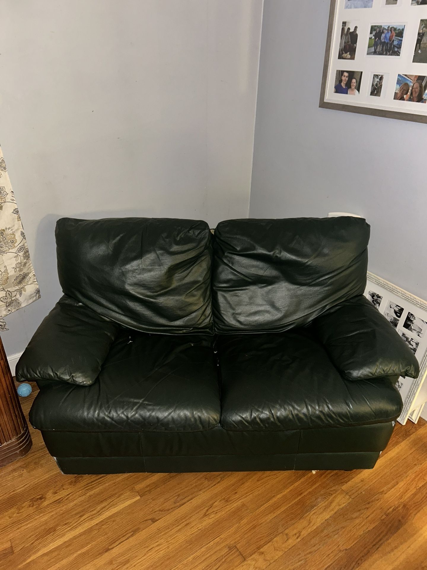 Leather Love Seat
