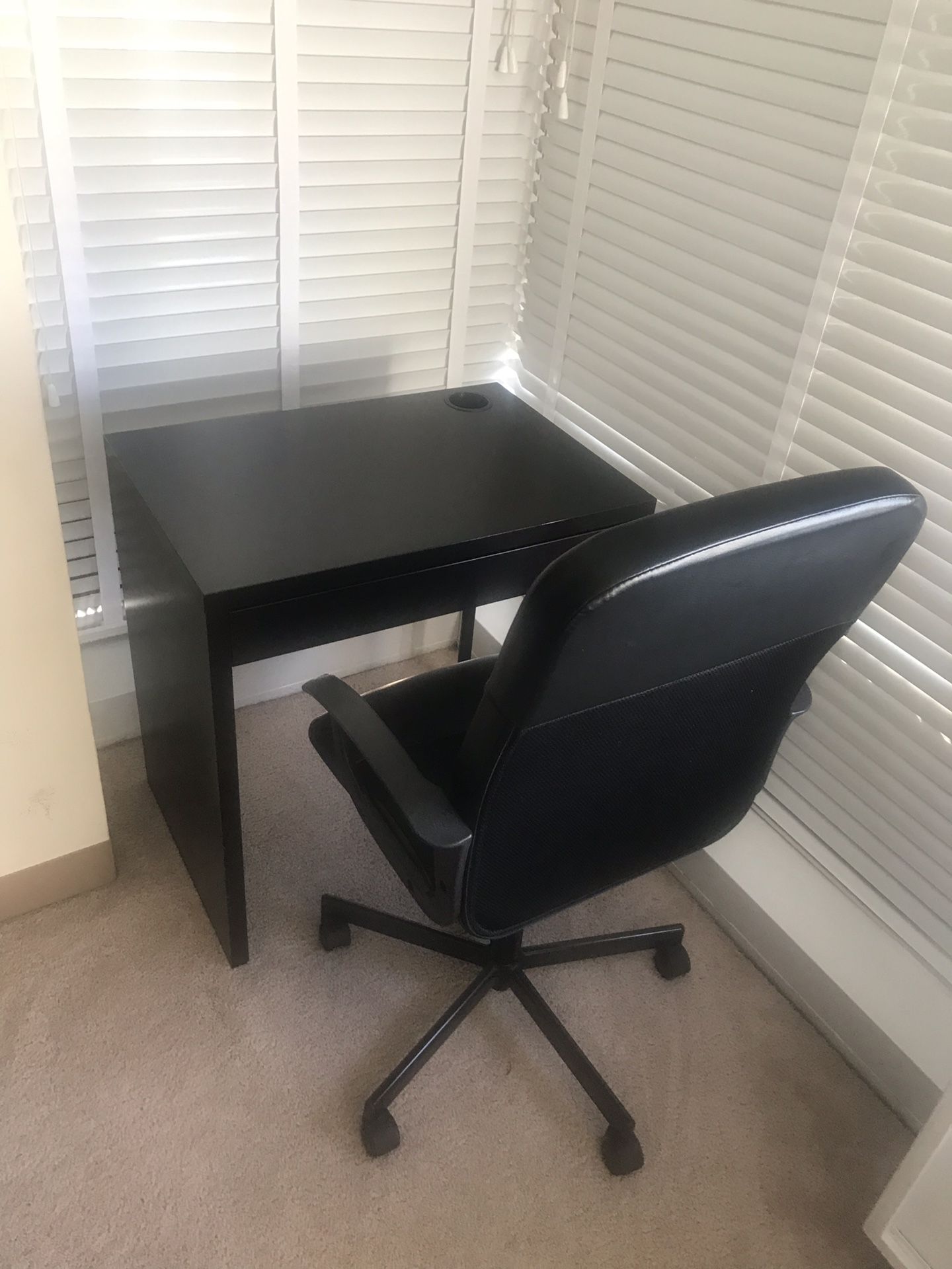 Ikea desk and chair