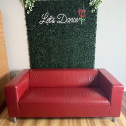 Awesome Red Leather Sofa Couch 